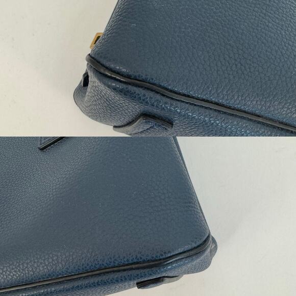 Marc Jacobs The Editor Bowling Bag Small Tote Navy Blue - Picture 7 of 11